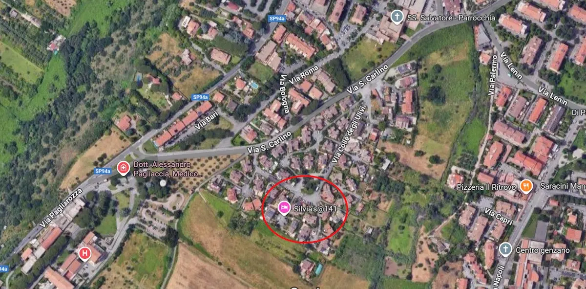 Map of Genzano di Roma